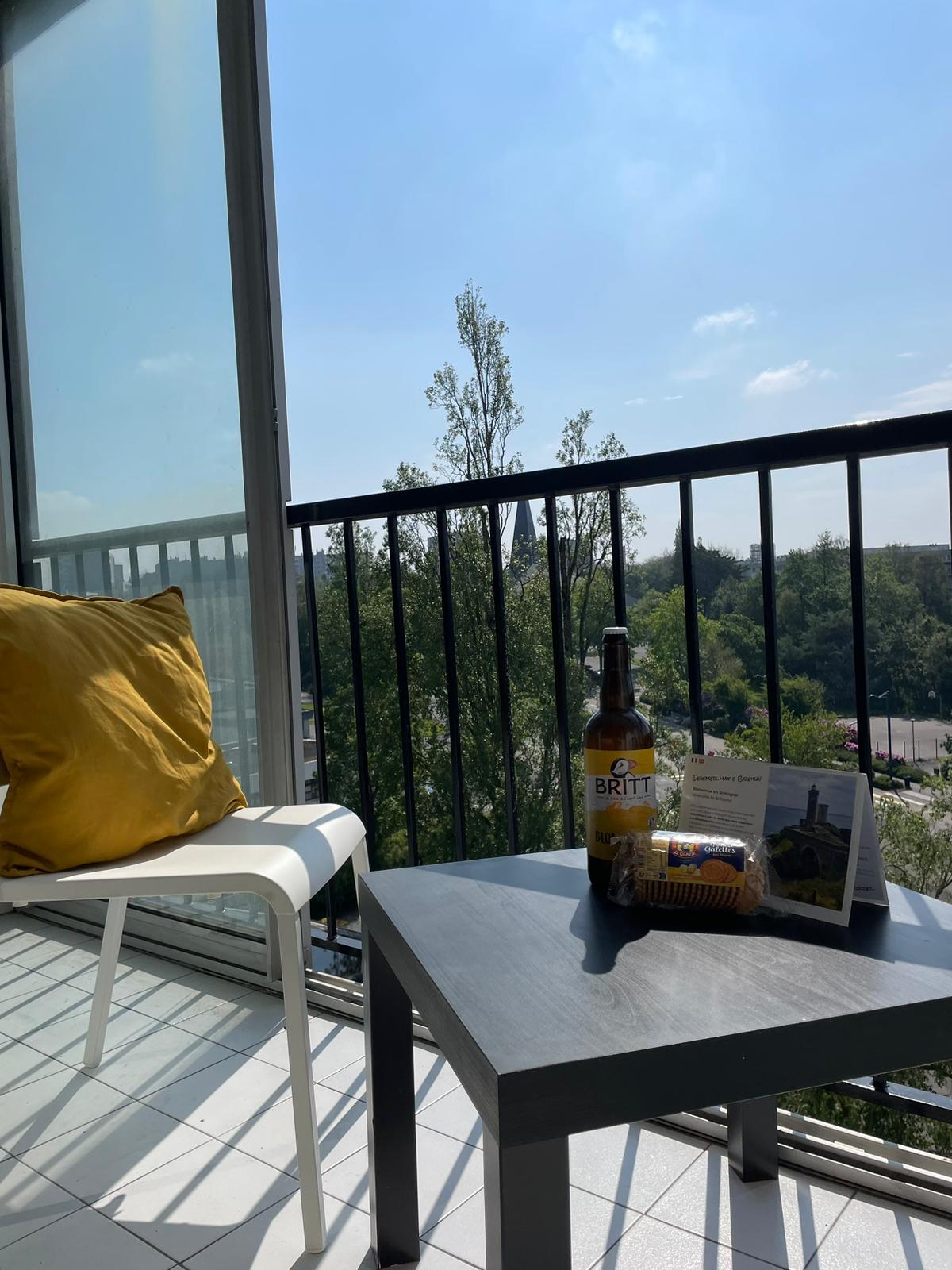 Balcon avec vue sur Brest